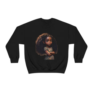 Cute girl crossed arms- Sweatshirt