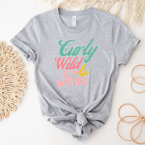 Curly Wild & Free - Unisex Tshirt