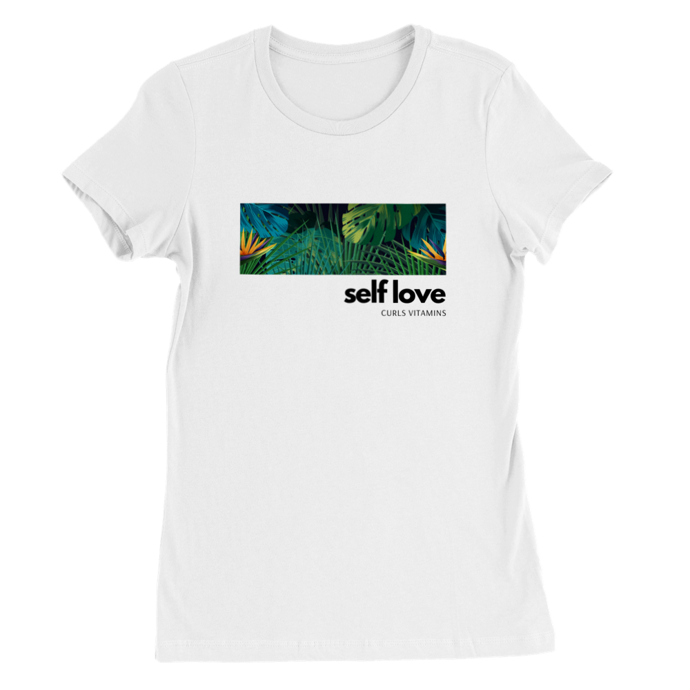 self love  tropical - Premium Womens Crewneck T-shirt