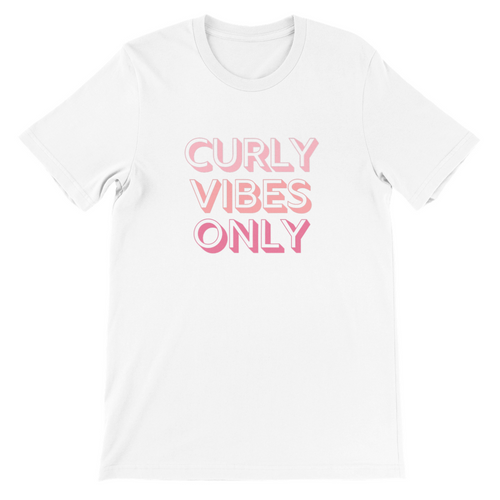 Curly Vibes Only - Premium Unisex Crewneck T-shirt