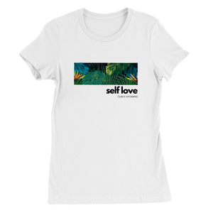 self love  tropical - Premium Womens Crewneck T-shirt