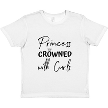 Princess crowned with curls - Premium Kids Crewneck T-shirt